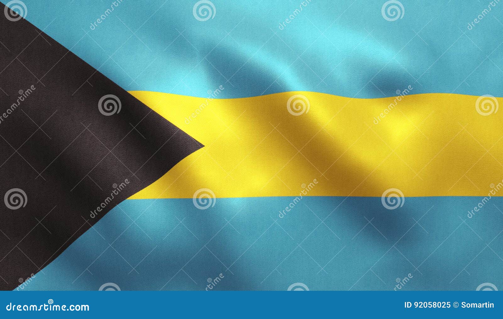 Bahamas Flag stock illustration. Illustration of bahamas 92058025