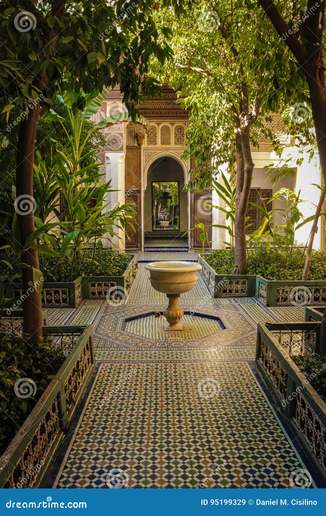 bahia palace. inner yard. marrakesh . morocco
