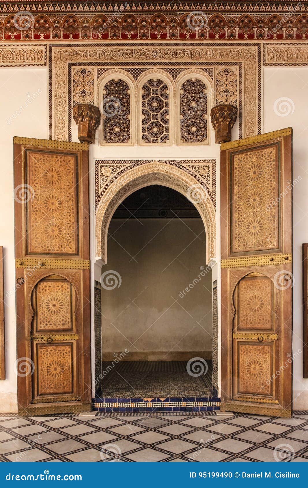 bahia palace. interior. marrakesh . morocco