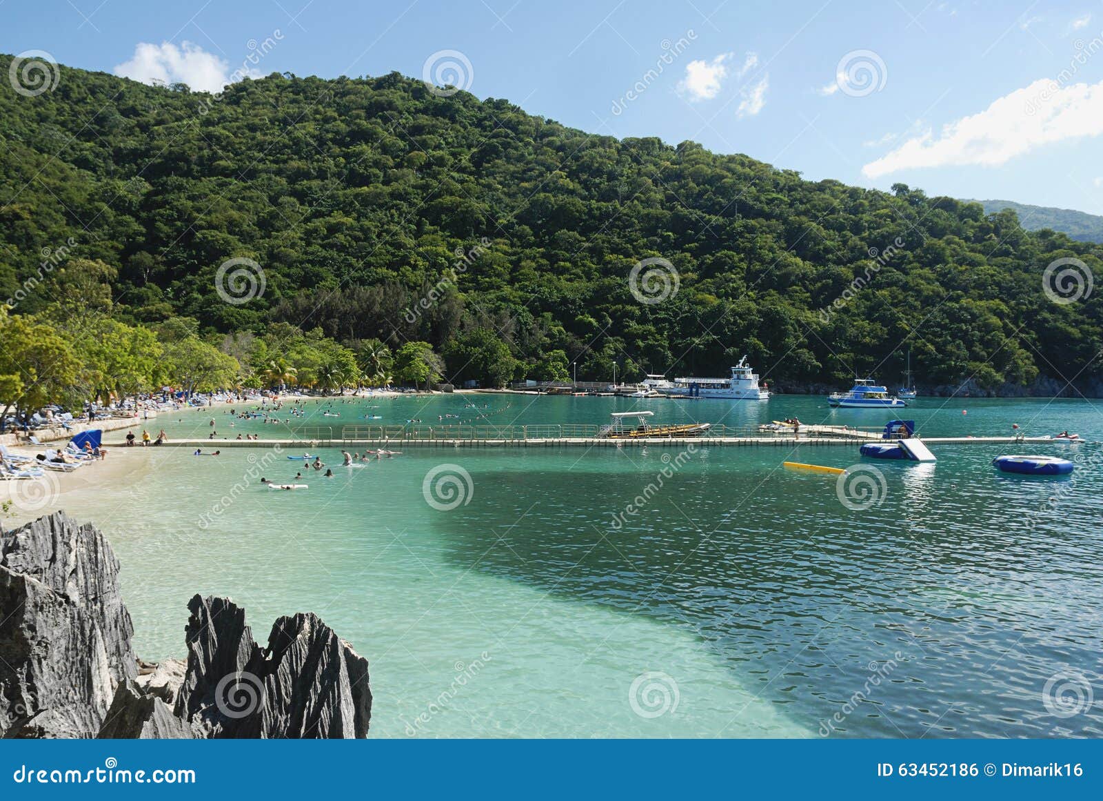 Baie En île Haïti De Labadee Photo stock Image du plage, tropical 63452186