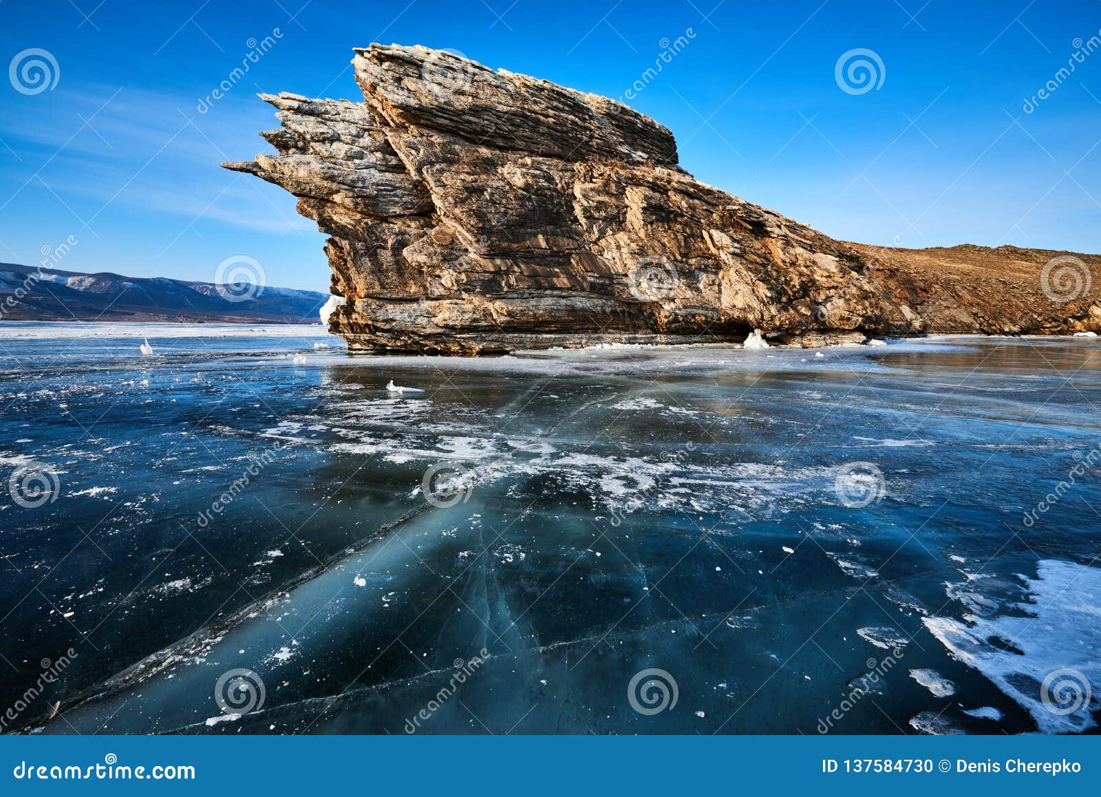 baikal lake in winter