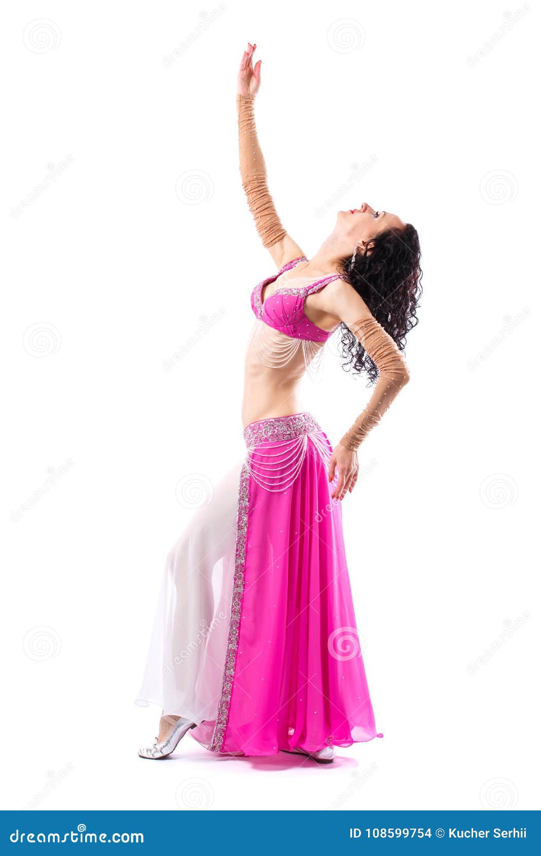 Baile árabe Sensual De La Bailarina De La Danza Del Vientre De La Muchacha En Foto de archivo - Imagen de traje, oriental: 108599754