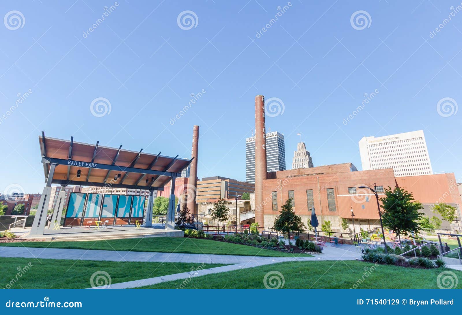 Bailey Park à WinstonSalem Image stock éditorial Image du downtown