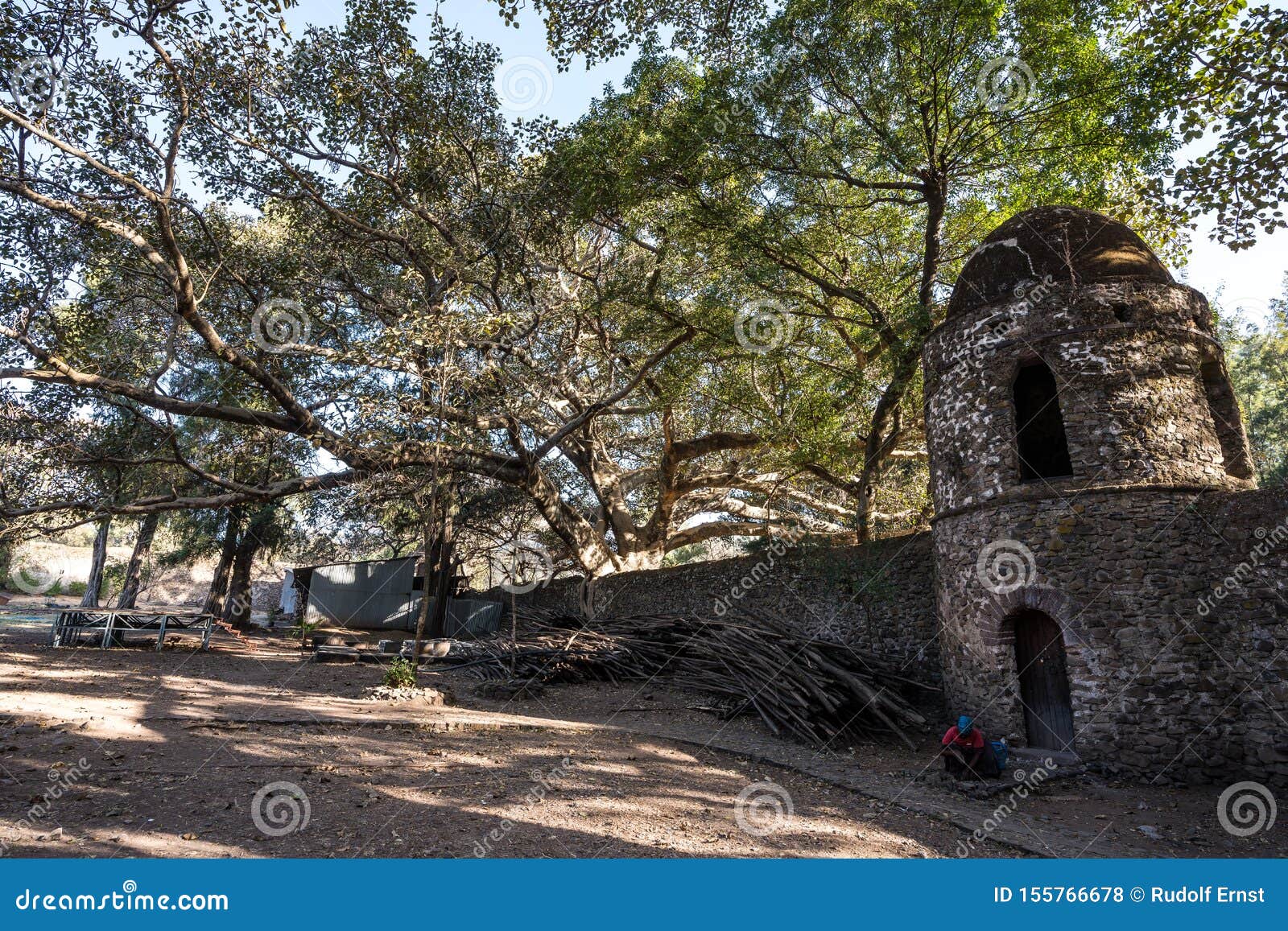 Bains de Fasiladas dans Gondar, Ethiopie du nord, Afrique. Baths of Fasiladas, place where the celebration of the Epiphany is celebrated annually. Gondar, Ethiopia