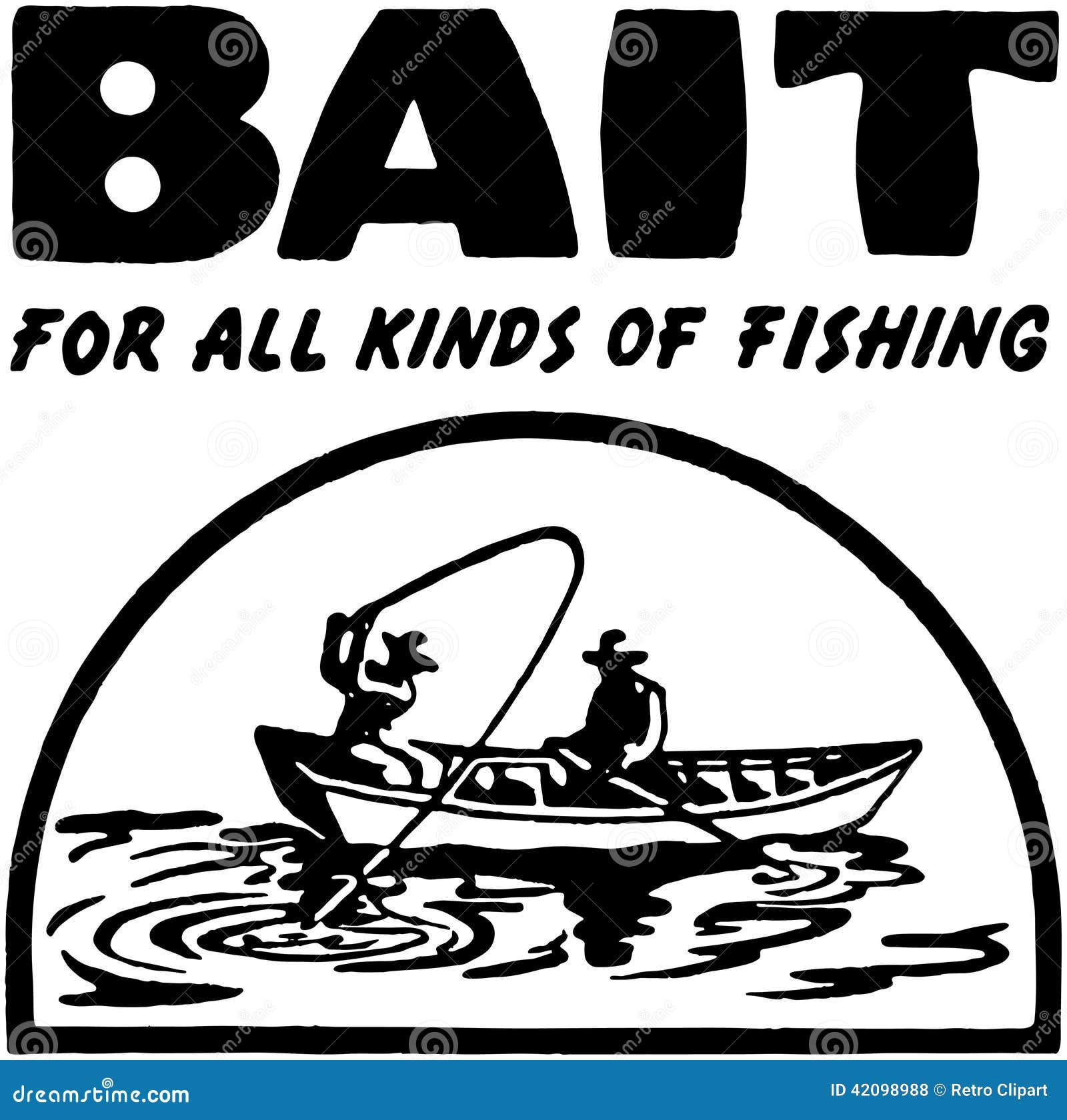 Bait 2 stock vector. Illustration of graphics, water 42098988