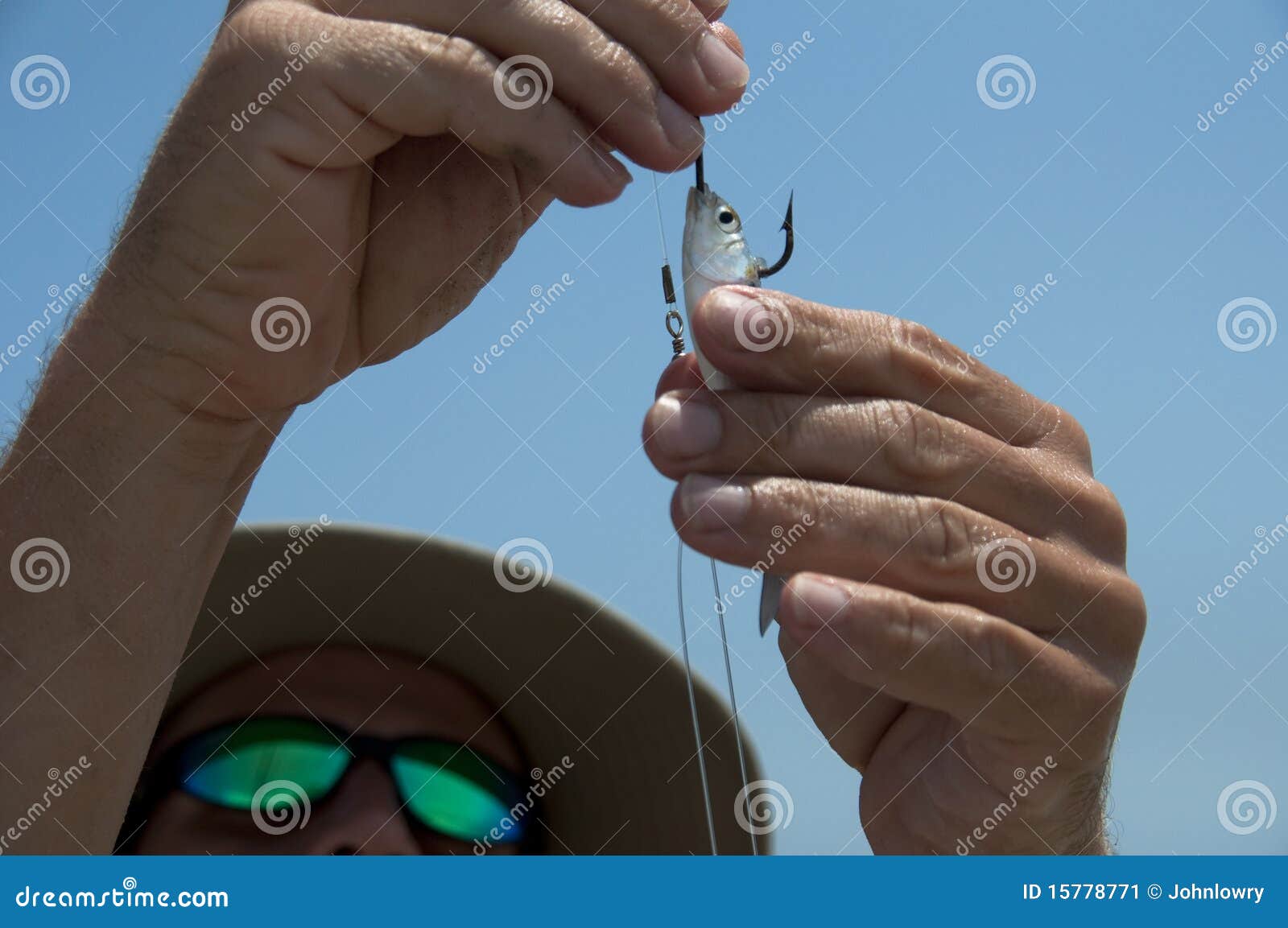 Baiting the hook stock image. Image of hooking, baiting - 15778771