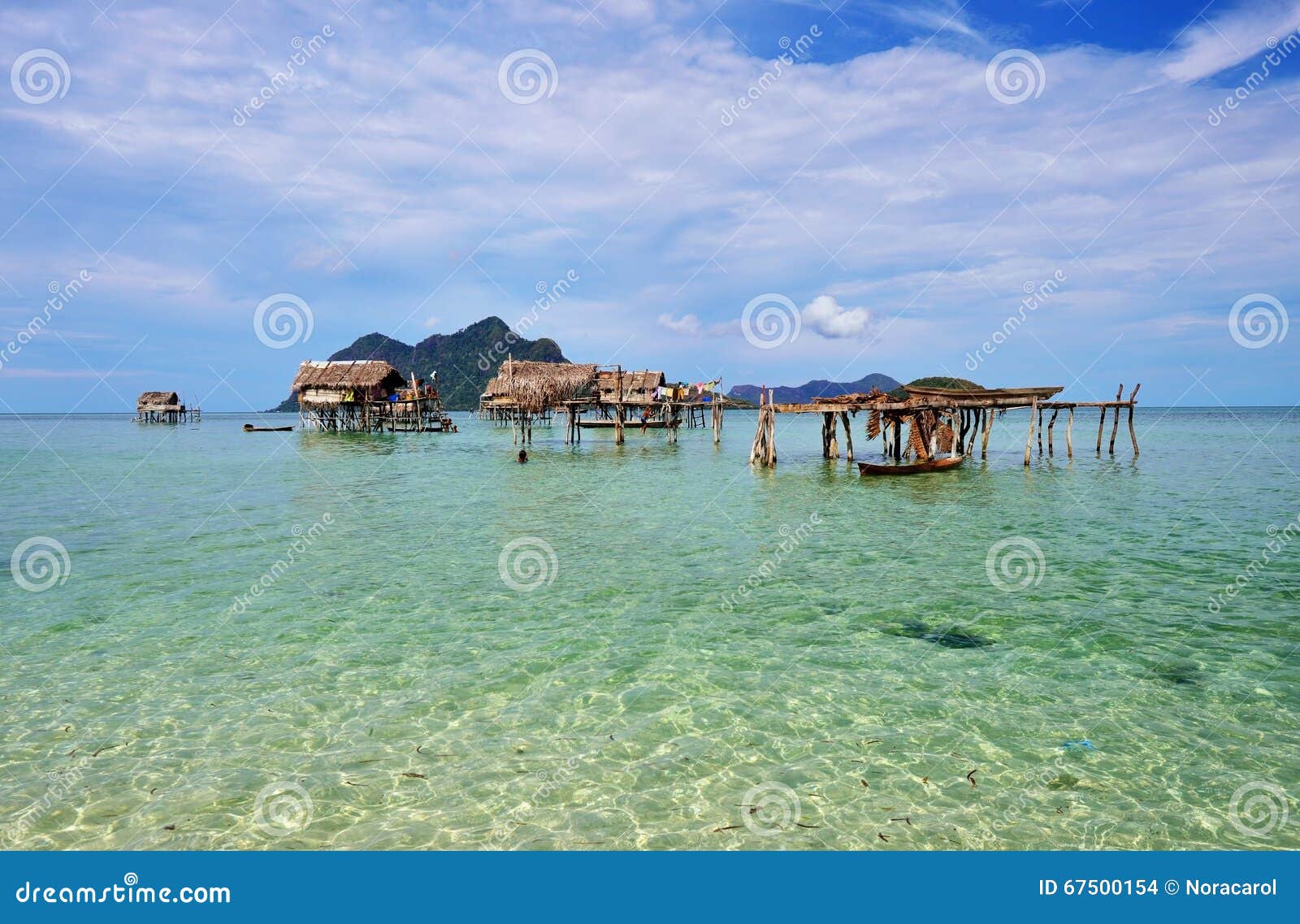 bajau laut stilt house village