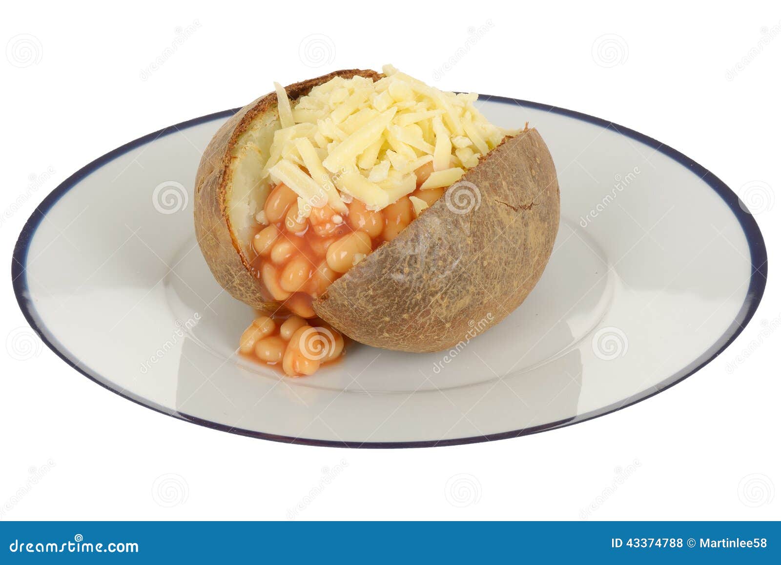 Baked Beans And Cheese Jacket Potato Stock Photo Image 43374788