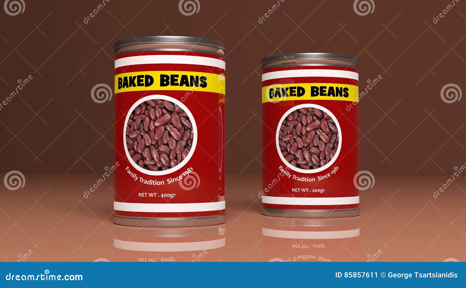 Baked Beans Poster Set Vector Illustration 190578404