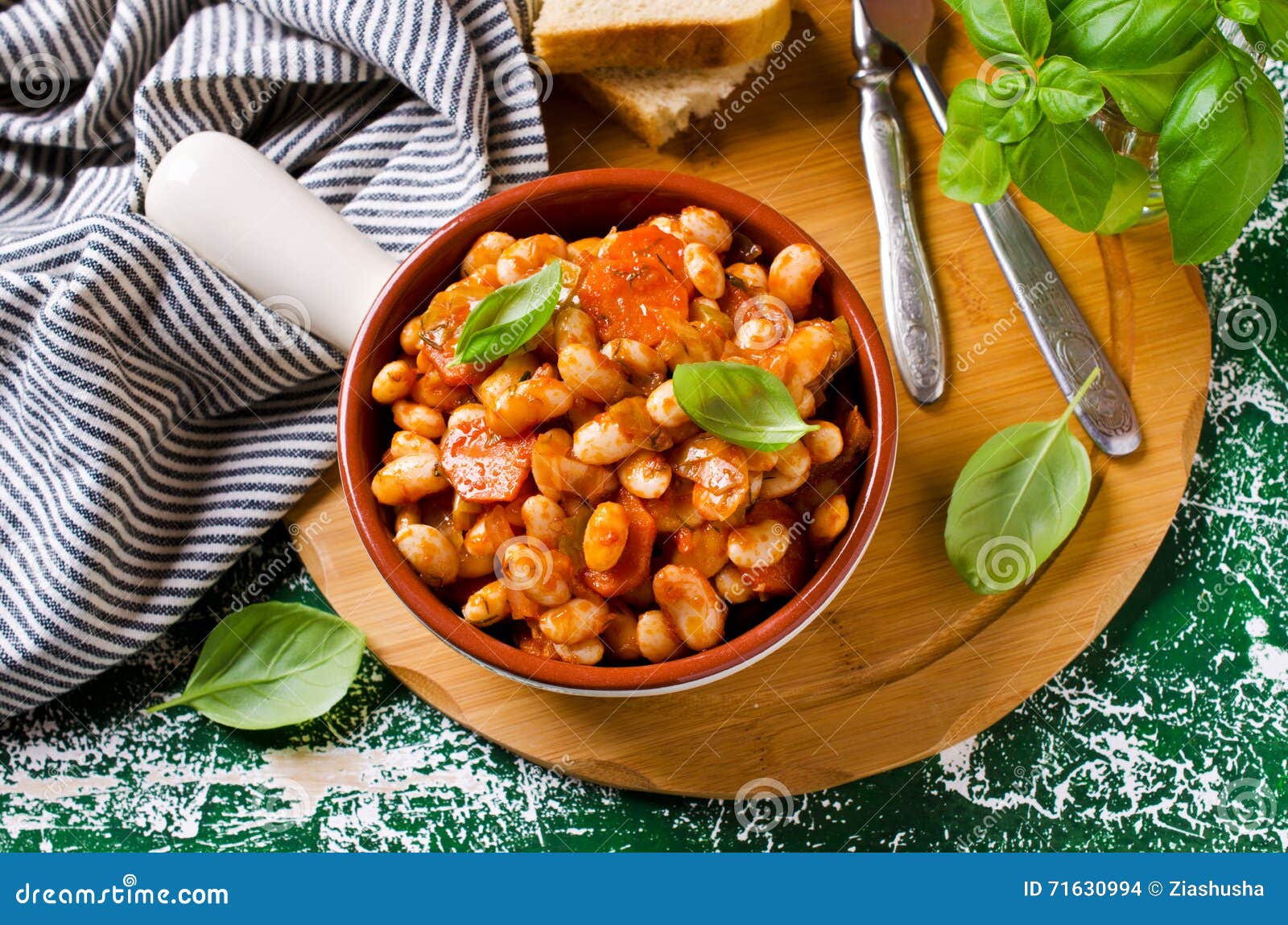 Baked beans in sauce stock photo. Image of dish, delicious 71630994