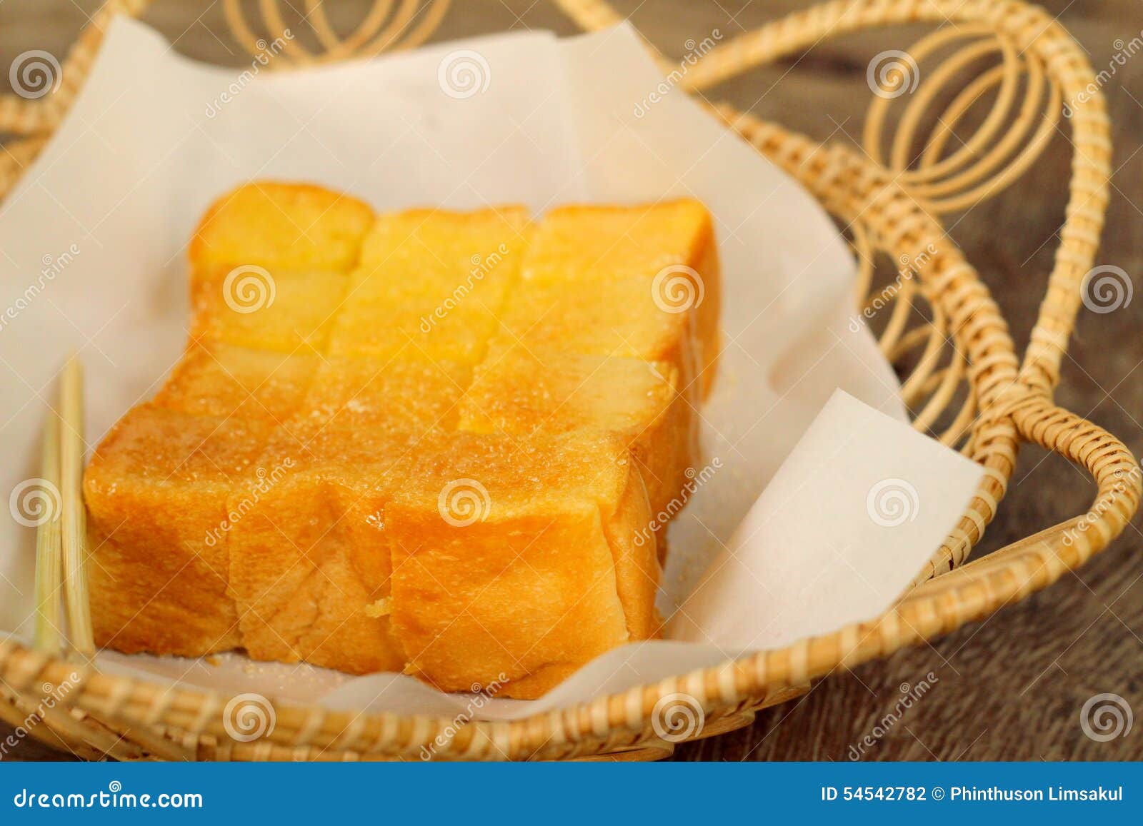 Baked bread butter stock photo. Image of food, gourmet 54542782