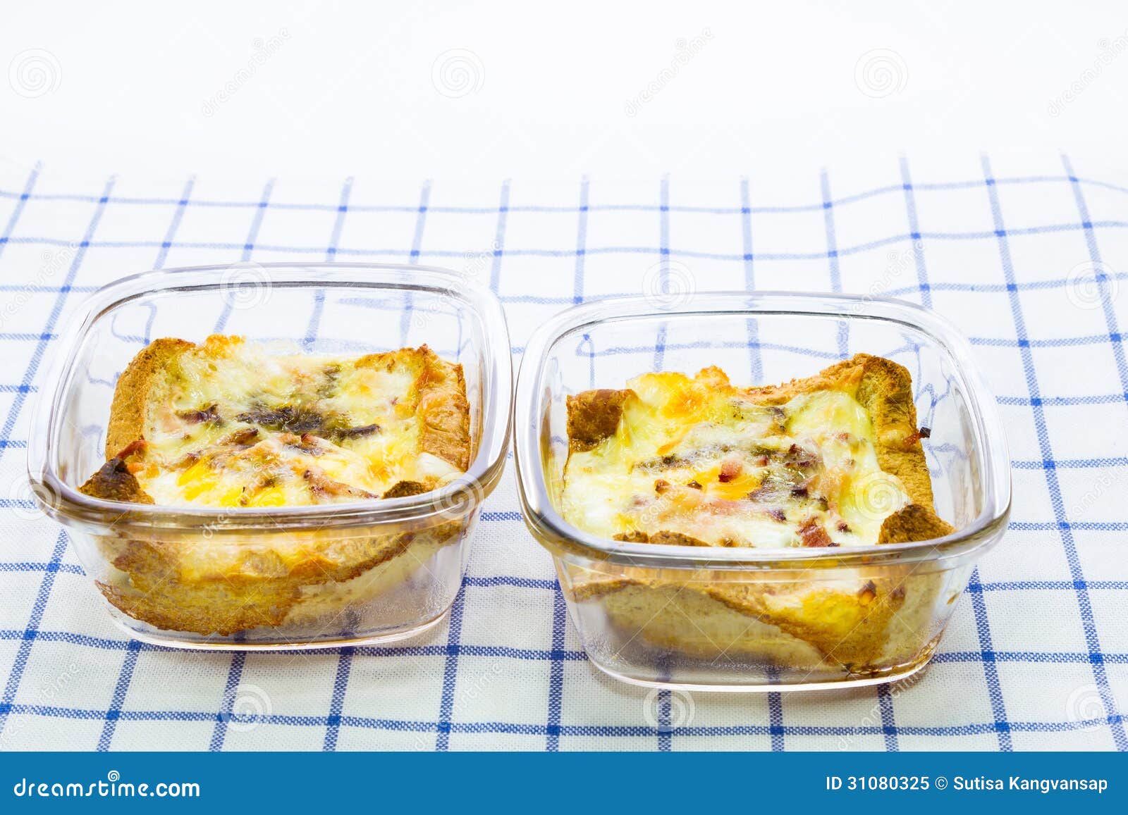 Baked bread and egg stock image. Image of tasty, meal - 31080325