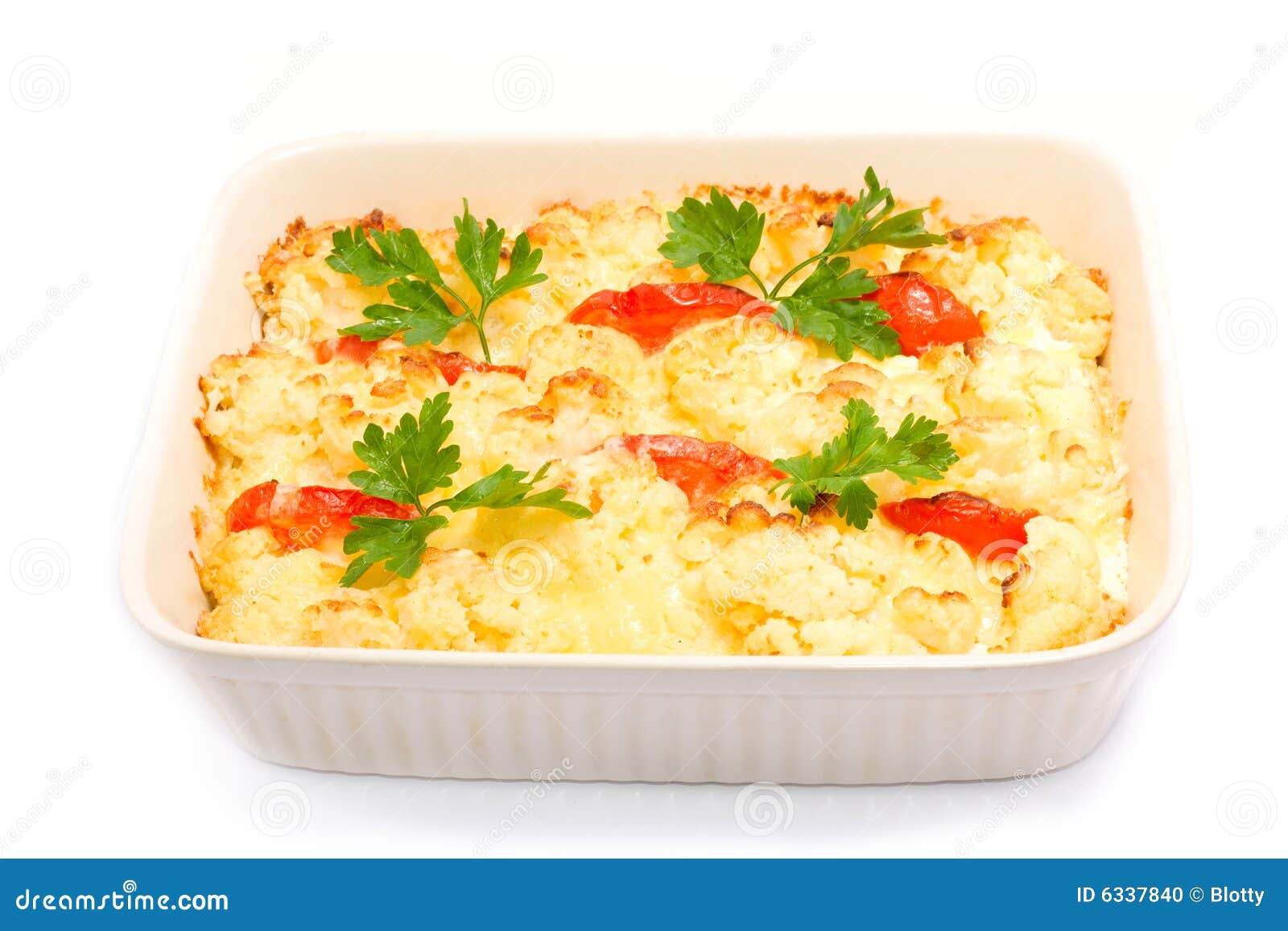 Baked Cauliflower with Tomato Stock Photo Image of cooking, cooked
