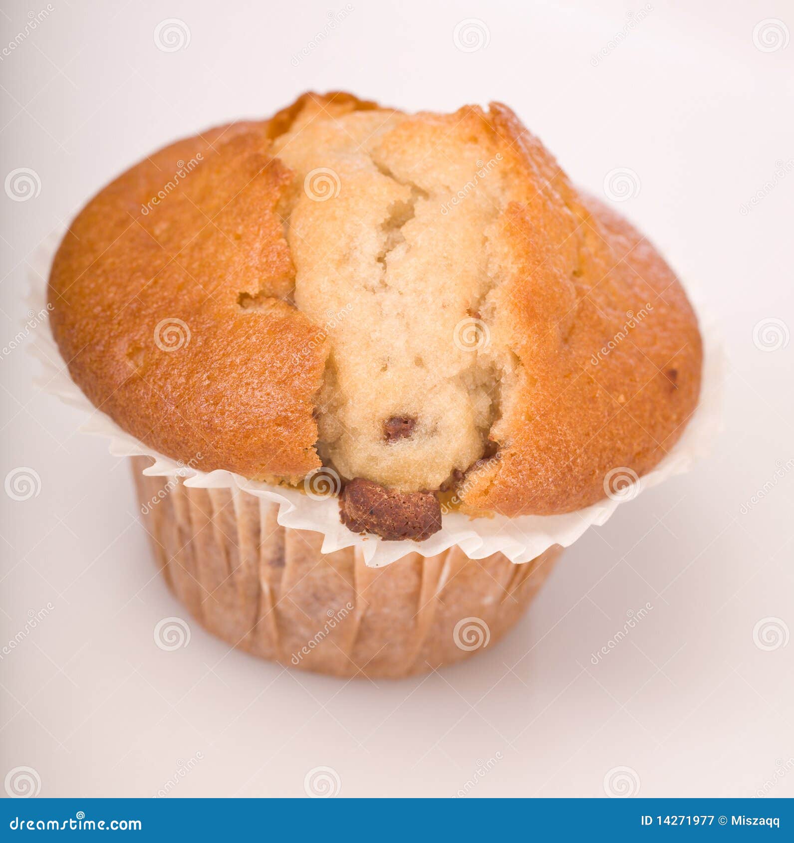 Baked Chocolate Chip Muffin, Dessert Stock Image Image of delicious