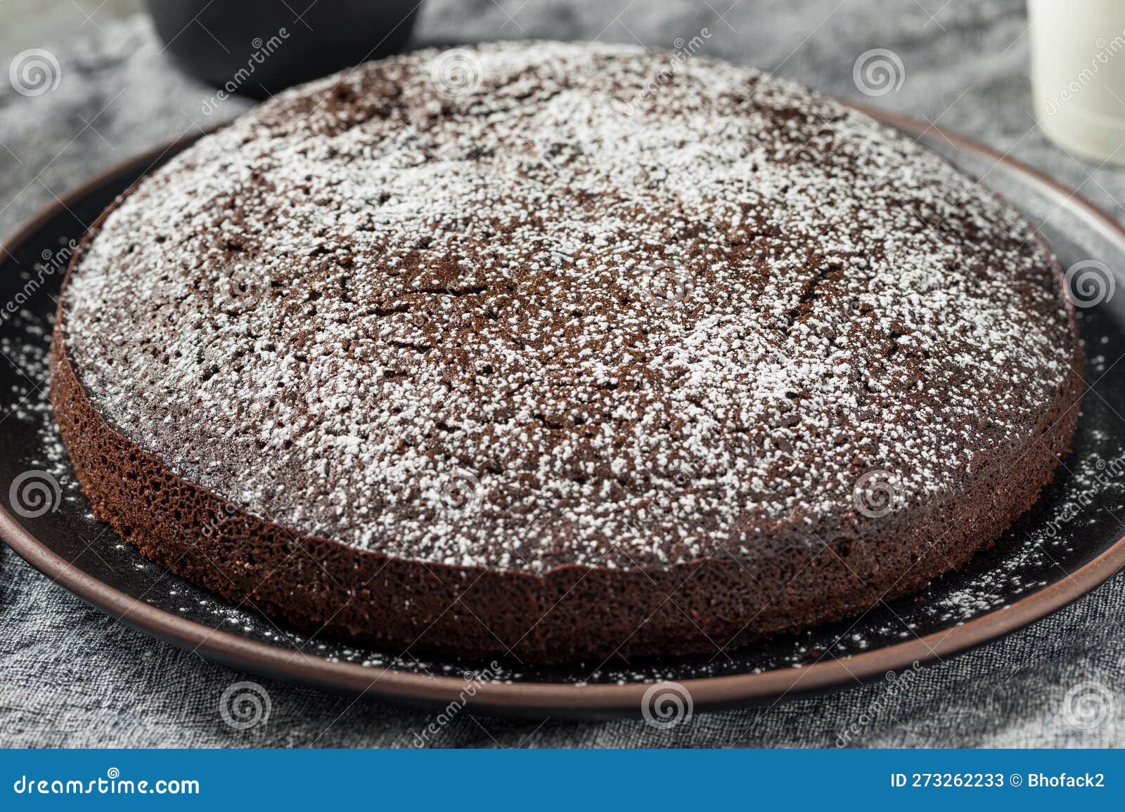 Baked Chocolate Olive Oil Cake Stock Image Image of olive, brown