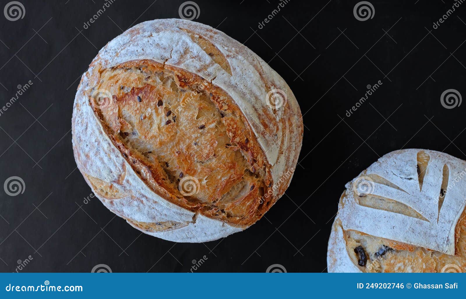 circular-d sourdough bread