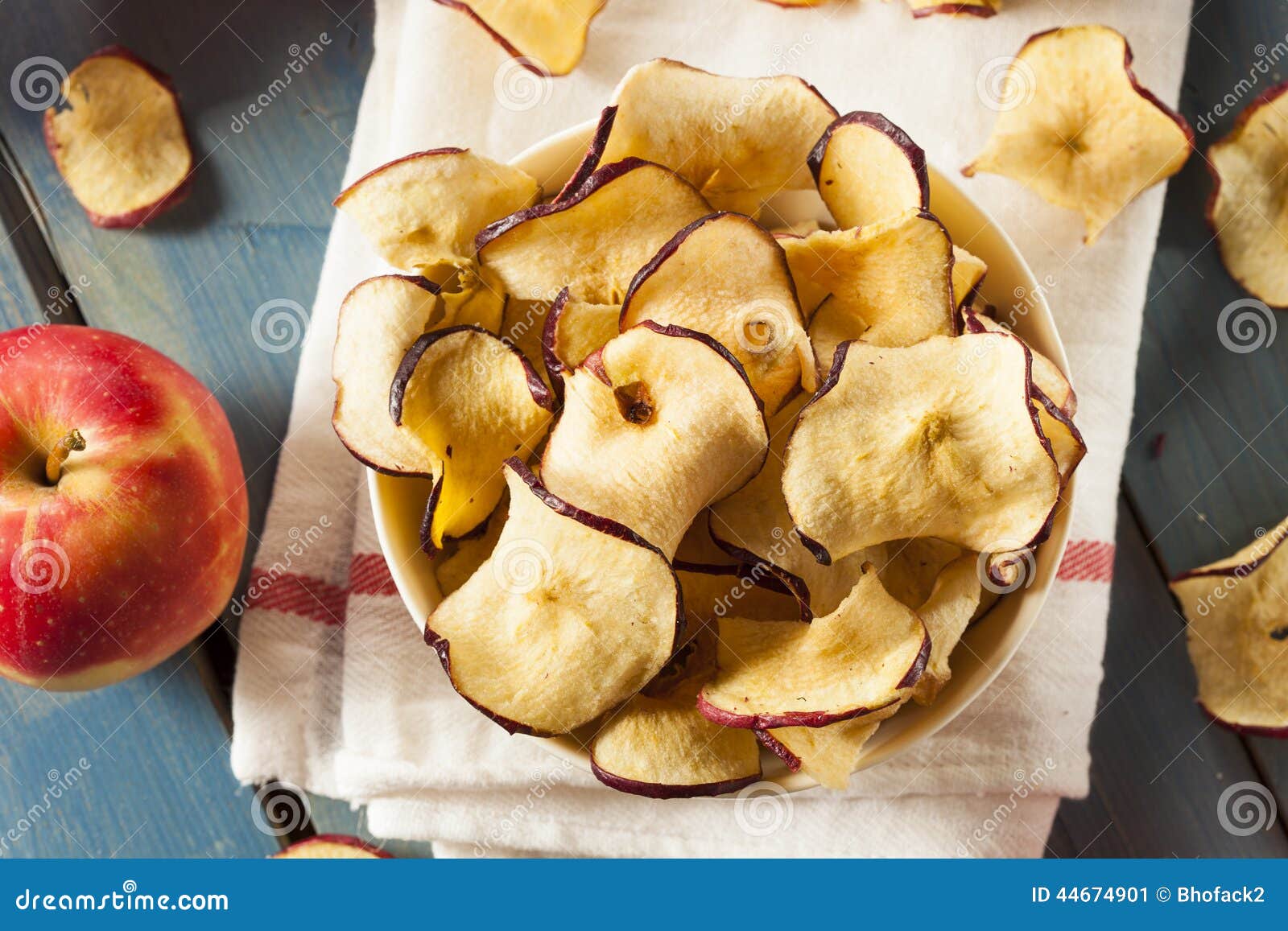 Baked Dehydrated Apples Chips Stock Image Image of ingredient