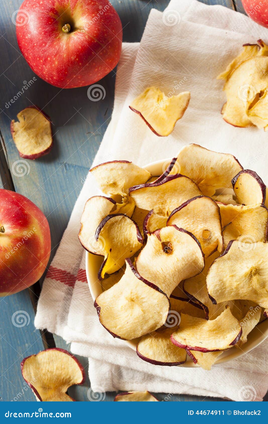 Baked Dehydrated Apples Chips Stock Image Image of sliced, chips