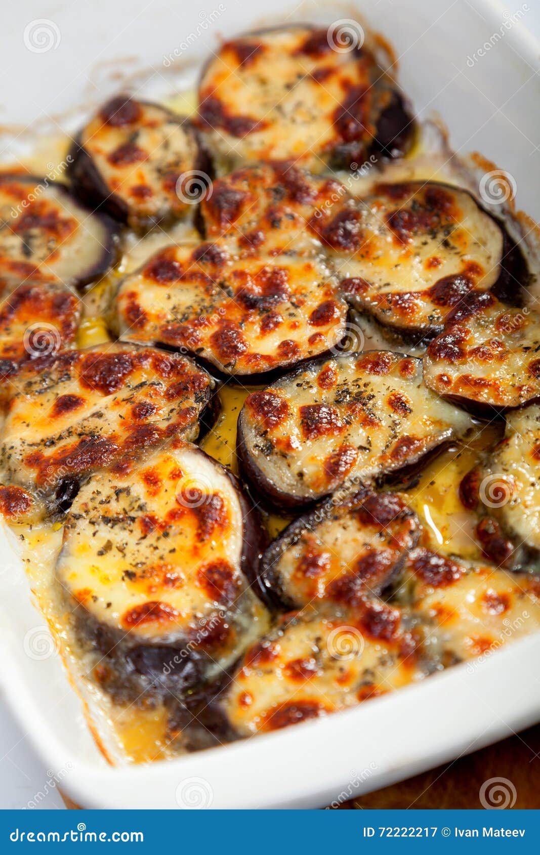 Baked eggplant casserole stock image. Image of baked 72222217