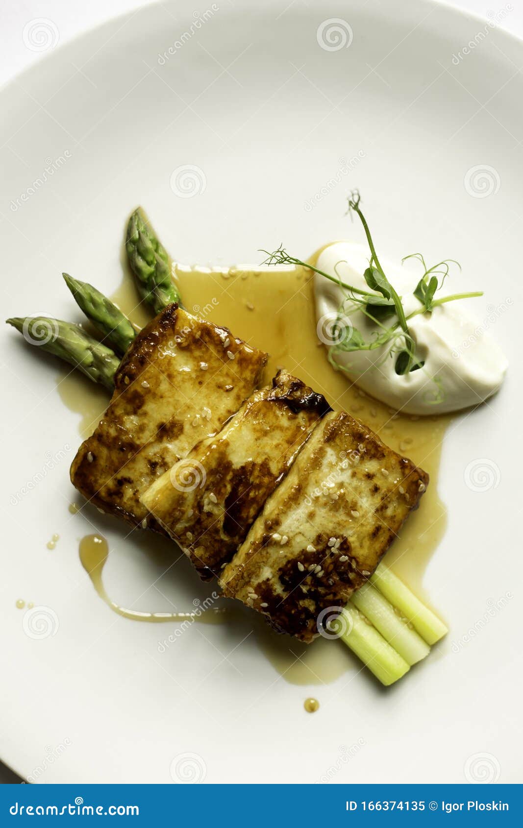 Baked Filet Fish and Asparagus Stock Image Image of baked, lemon