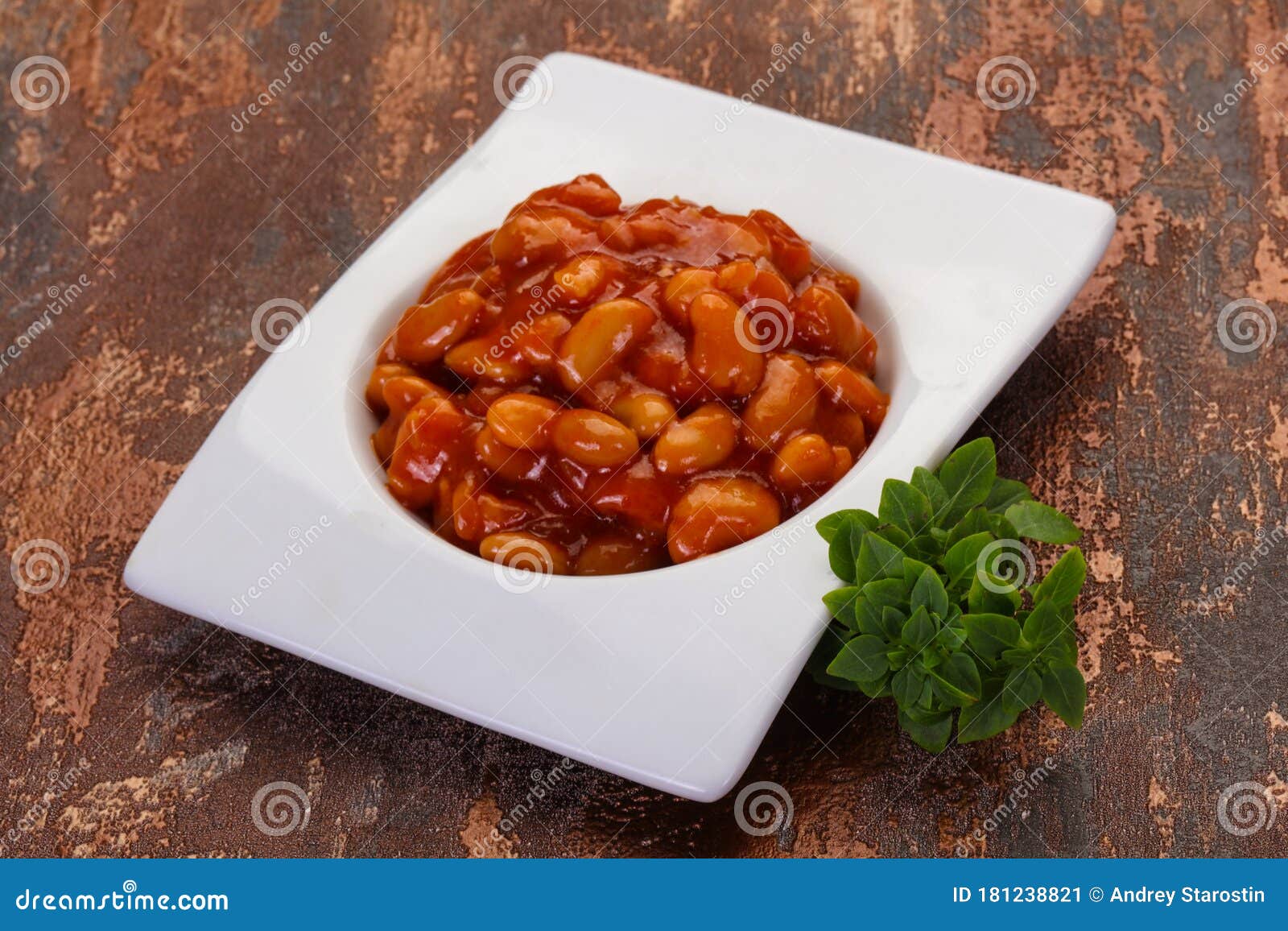 Baked Kidney with Tomato Sauce Stock Image Image of sauce, beans