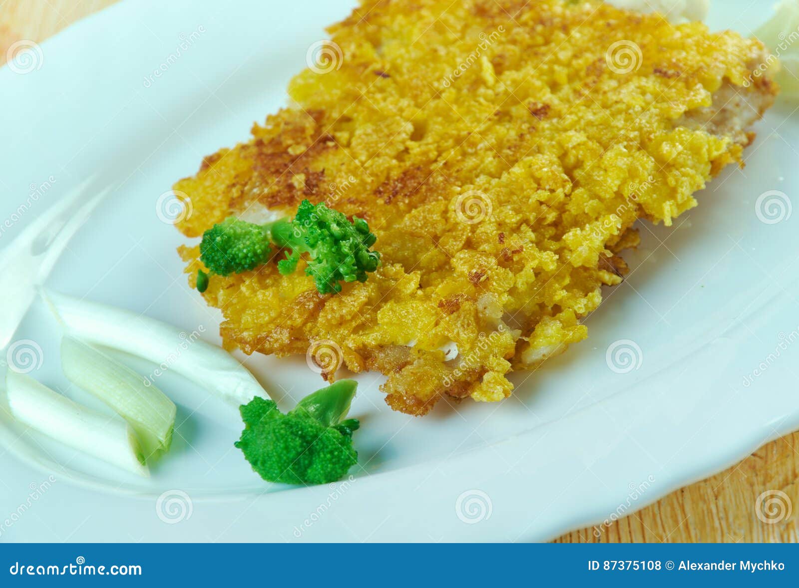 Baked Panko Crusted Fish stock photo. Image of meal, baked 87375108