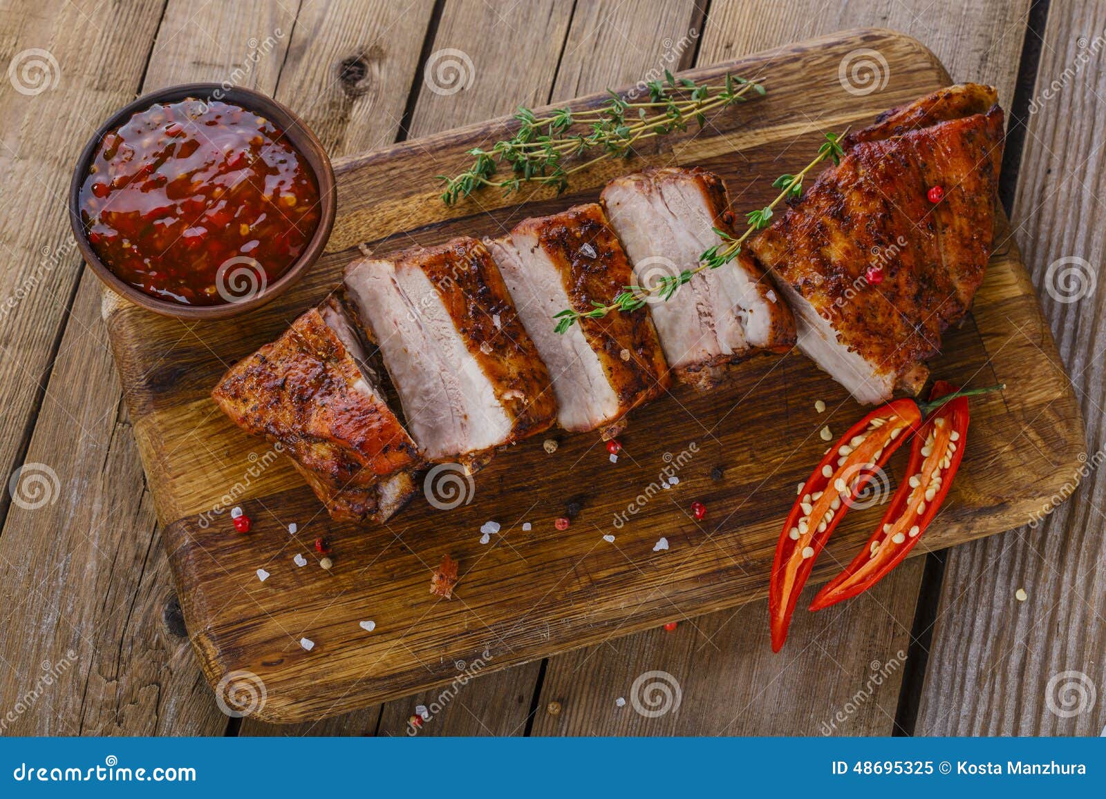 Baked Pork Knuckles Typical Andalusian And Spanish Food RoyaltyFree