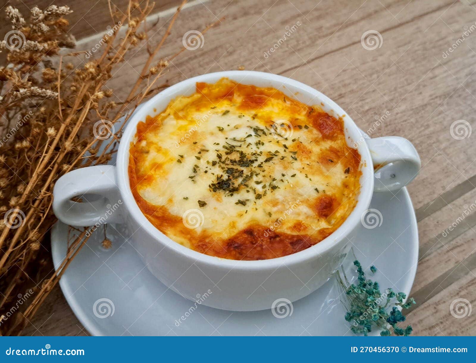 Baked Potato with Mozarella Stock Photo Image of vegetable, dessert