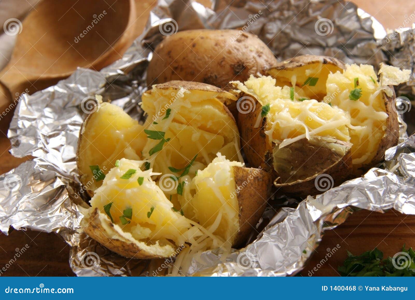 baked potatoes.