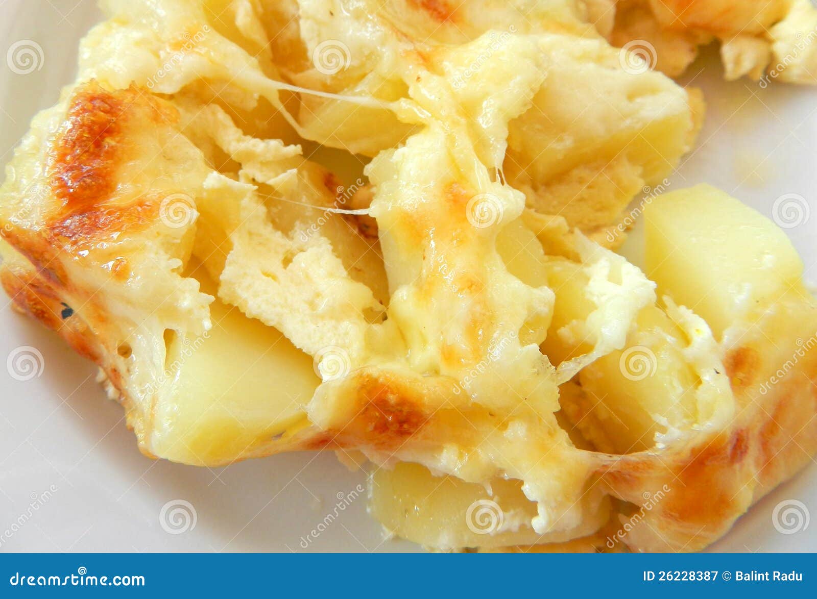 Baked potatoes with cheese stock image. Image of parmesan - 26228387