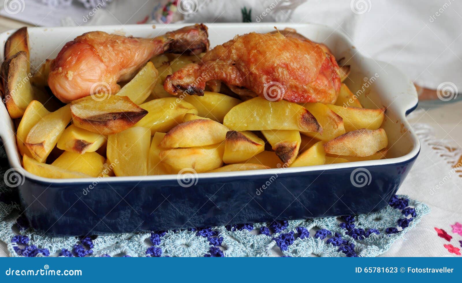 Baked potatoes in the oven stock image. Image of cholesterol 65781623