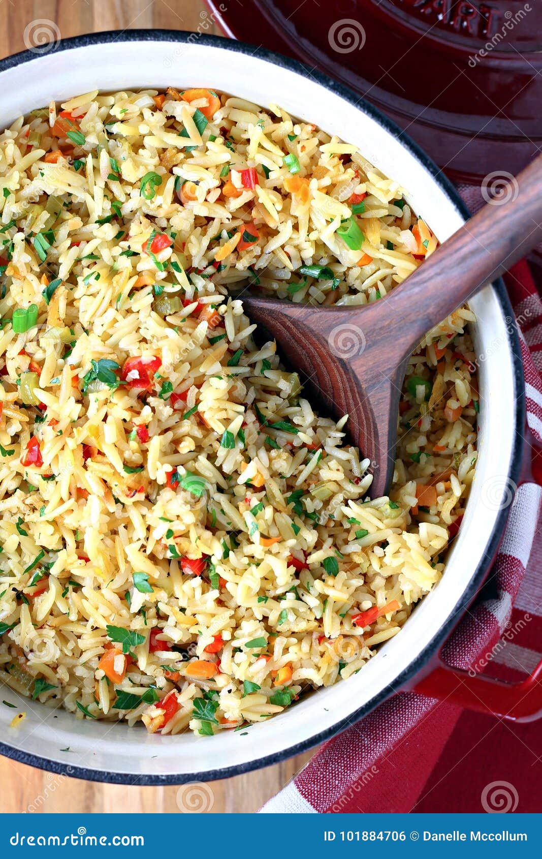 Baked Rice Pilaf stock photo. Image of pilaf, food, cook 101884706