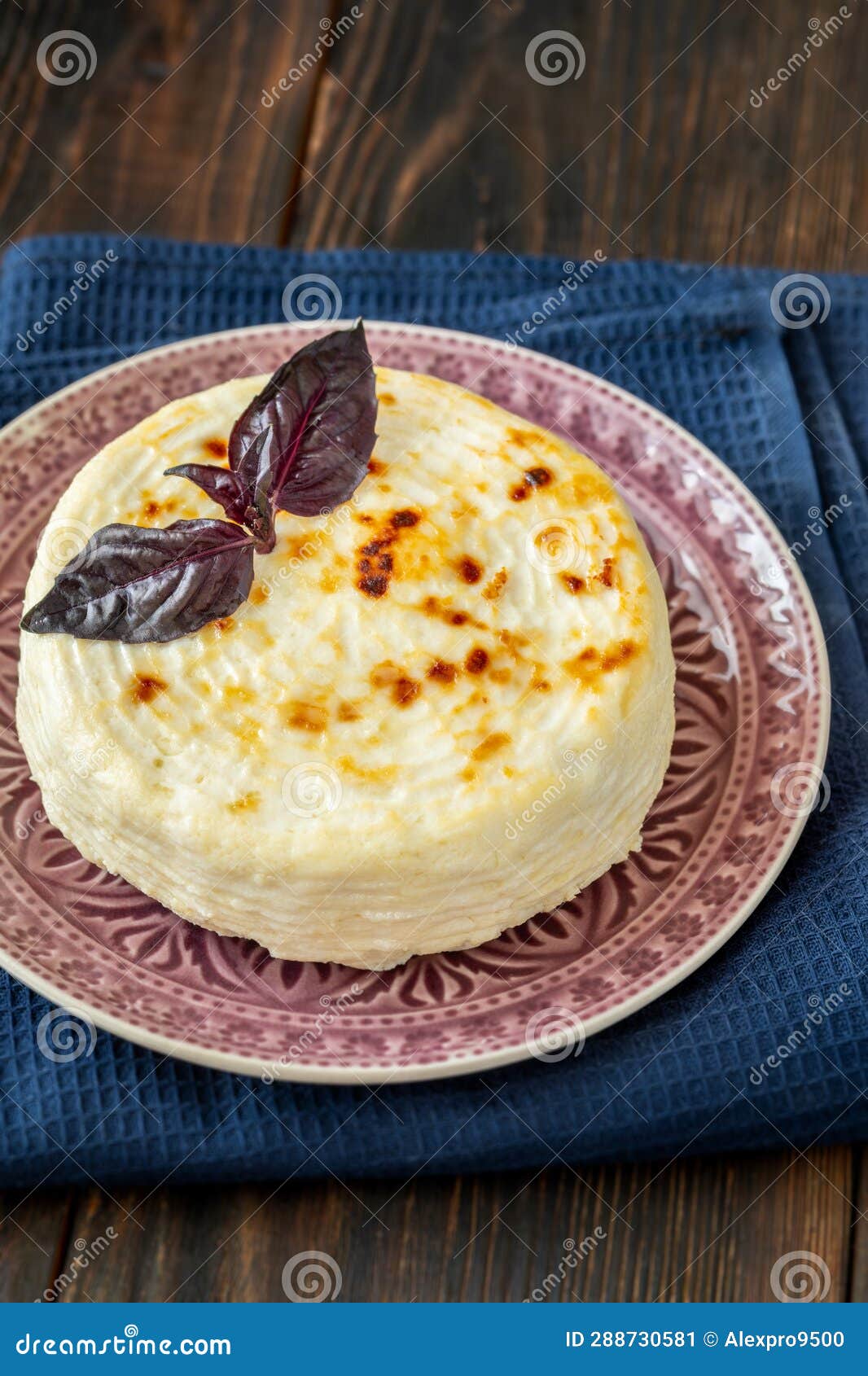Baked Ricotta cheese stock image. Image of ricotta, healthy 288730581