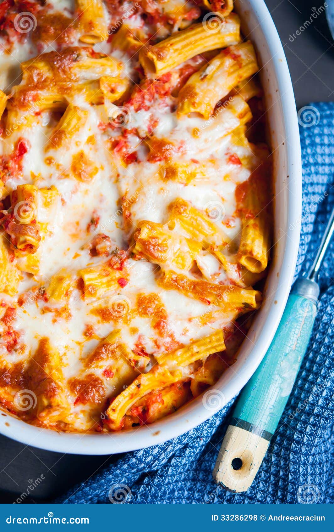 Baked rigatoni pasta stock photo. Image of organic, lunch 33286298