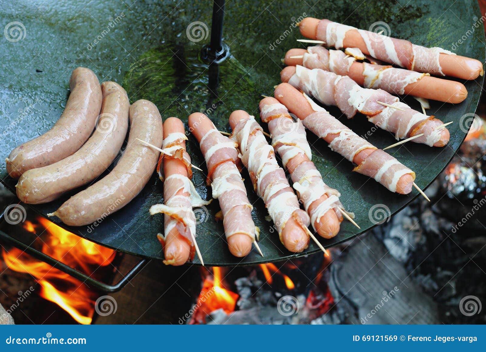 baked sausages