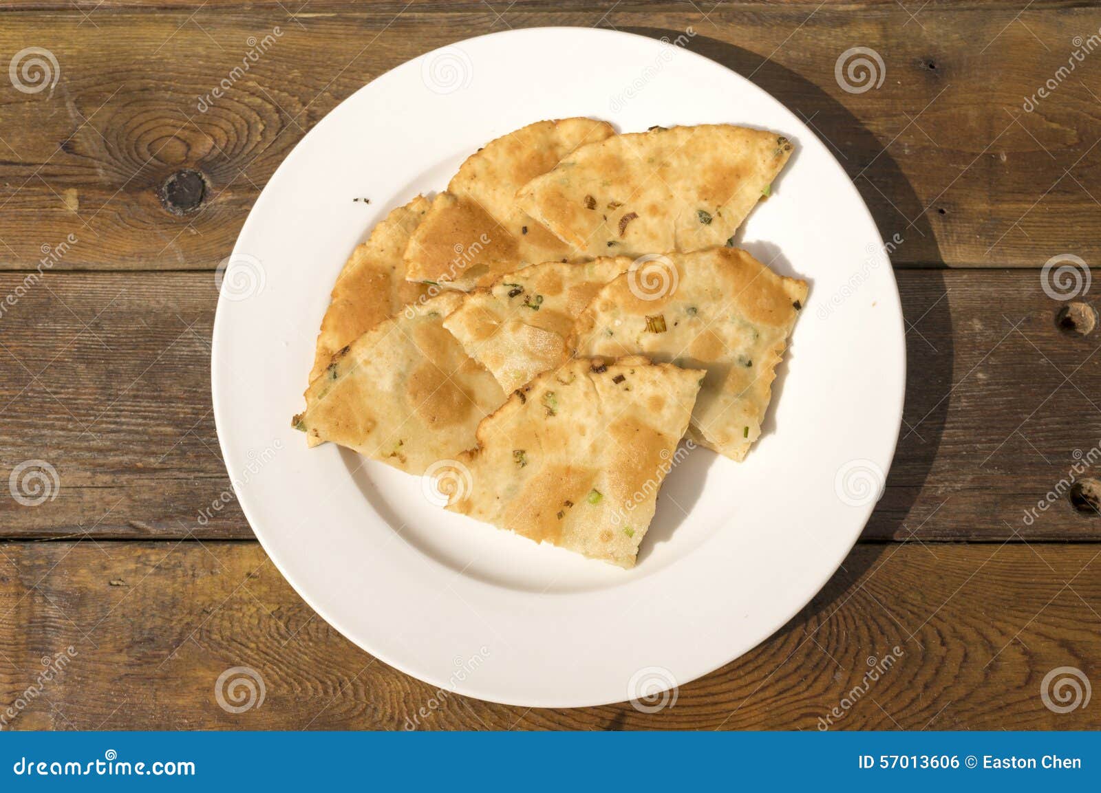 Baked Scallion Pancake stock photo. Image of scallion 57013606