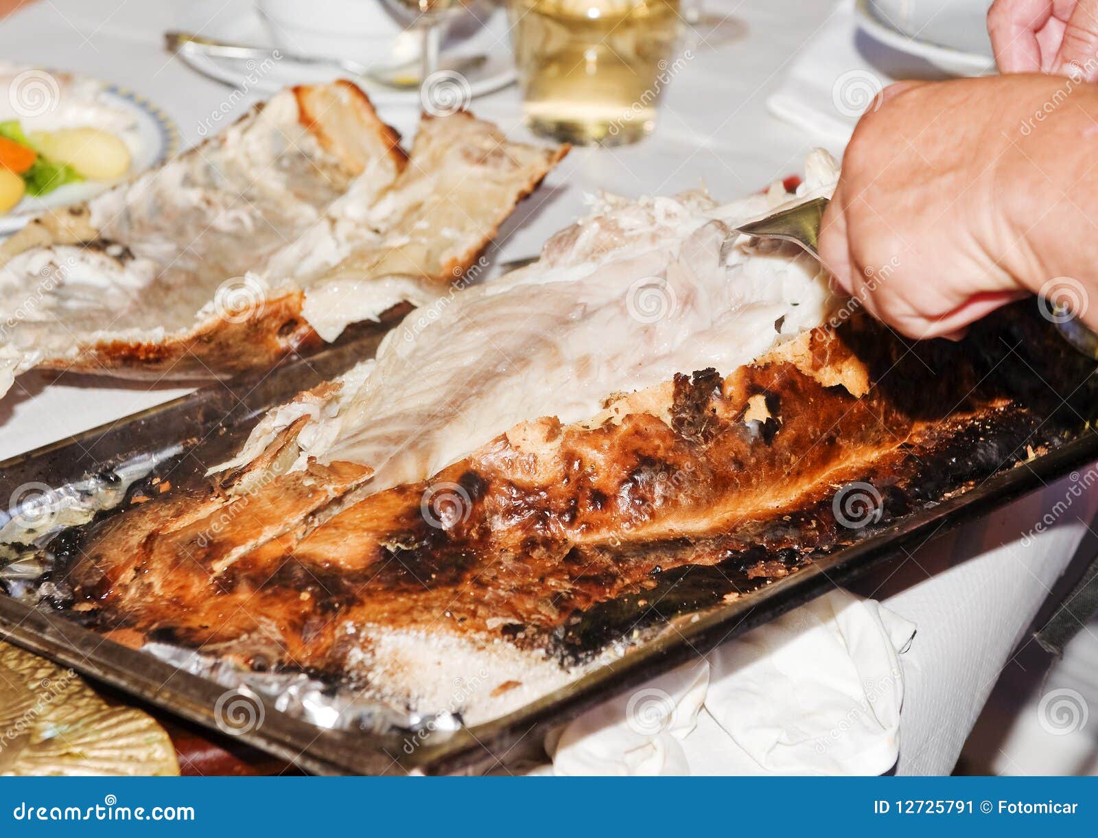 Baked Sea Bass in Pastry stock image. Image of portugal 12725791