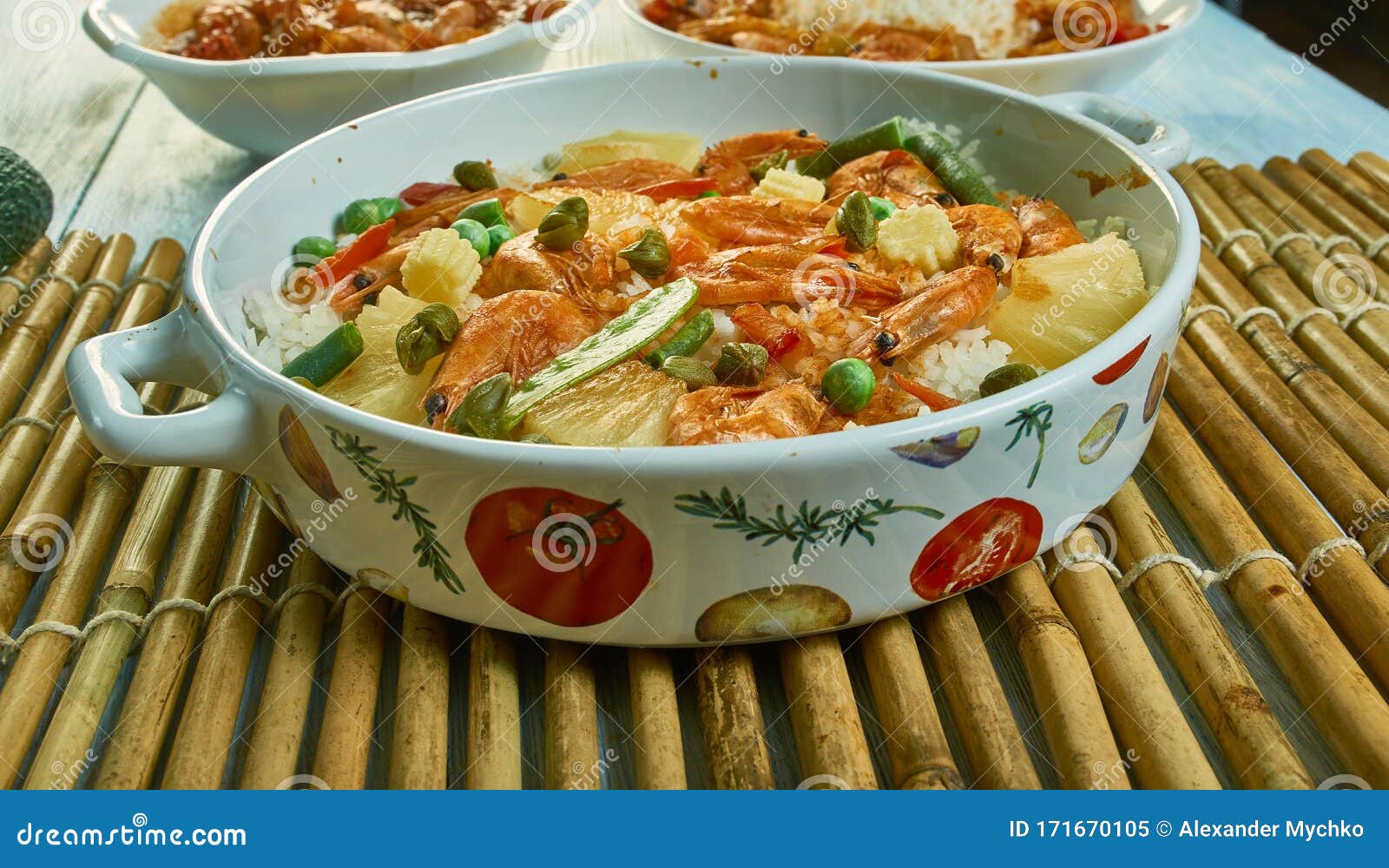 Baked Spanish risotto stock image. Image of risotto 171670105