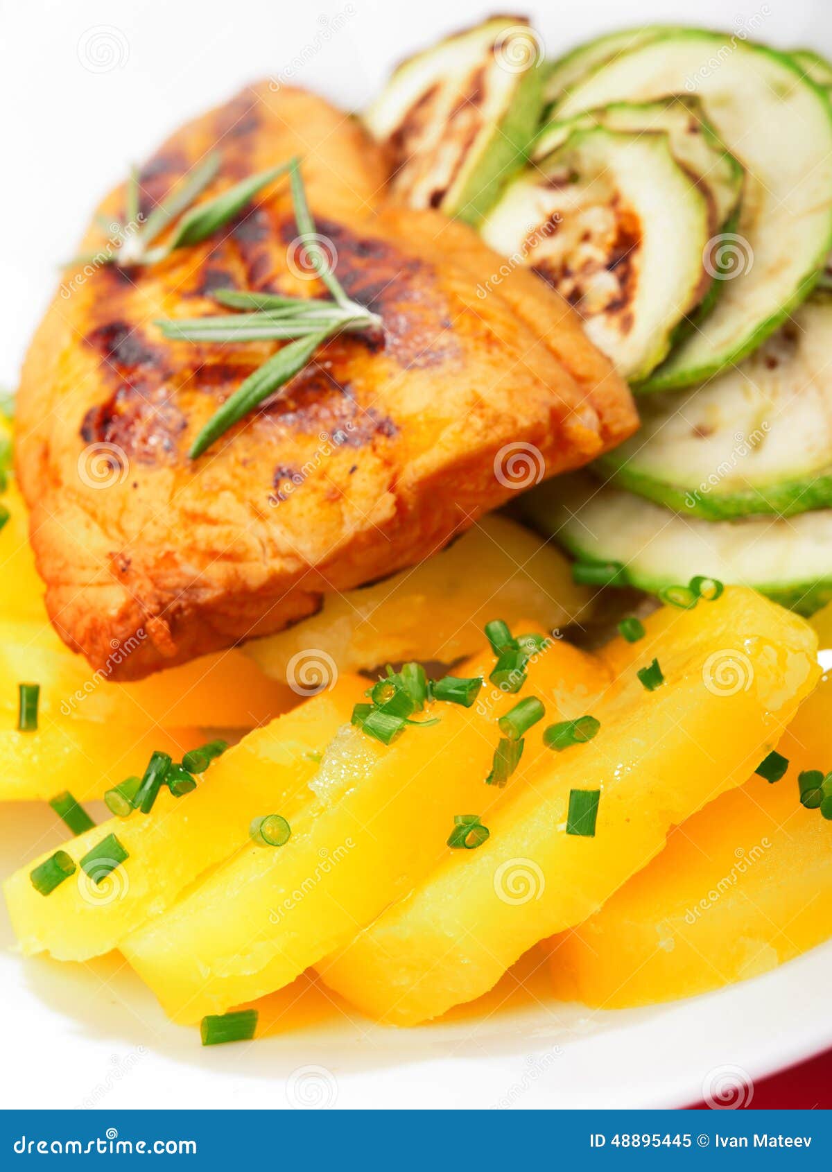 Baked Whitefish with Orange Juice Stock Image - Image of seafood, drink ...