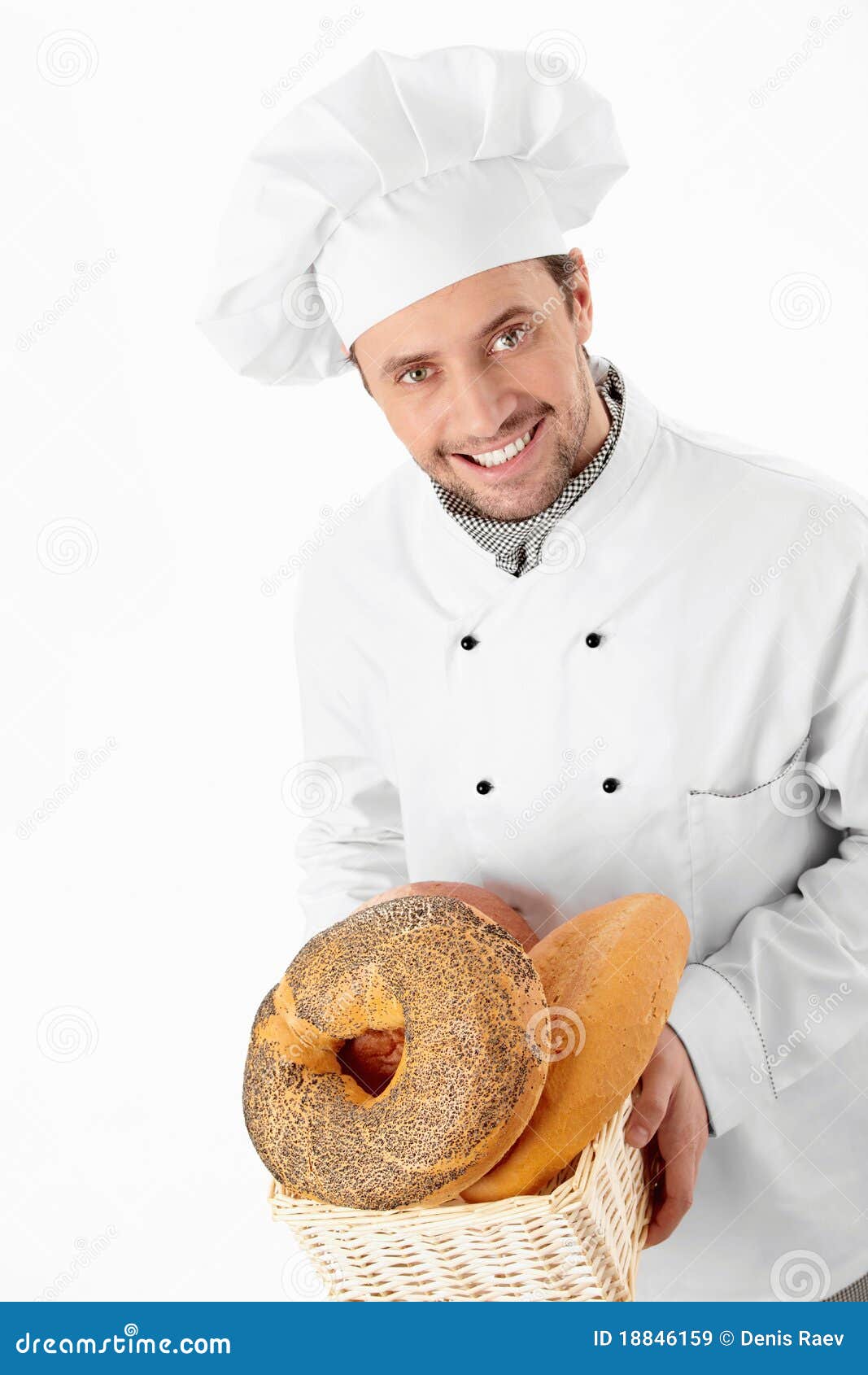 Baker stock image. Image of smiling, loaf, cook, bread 18846159