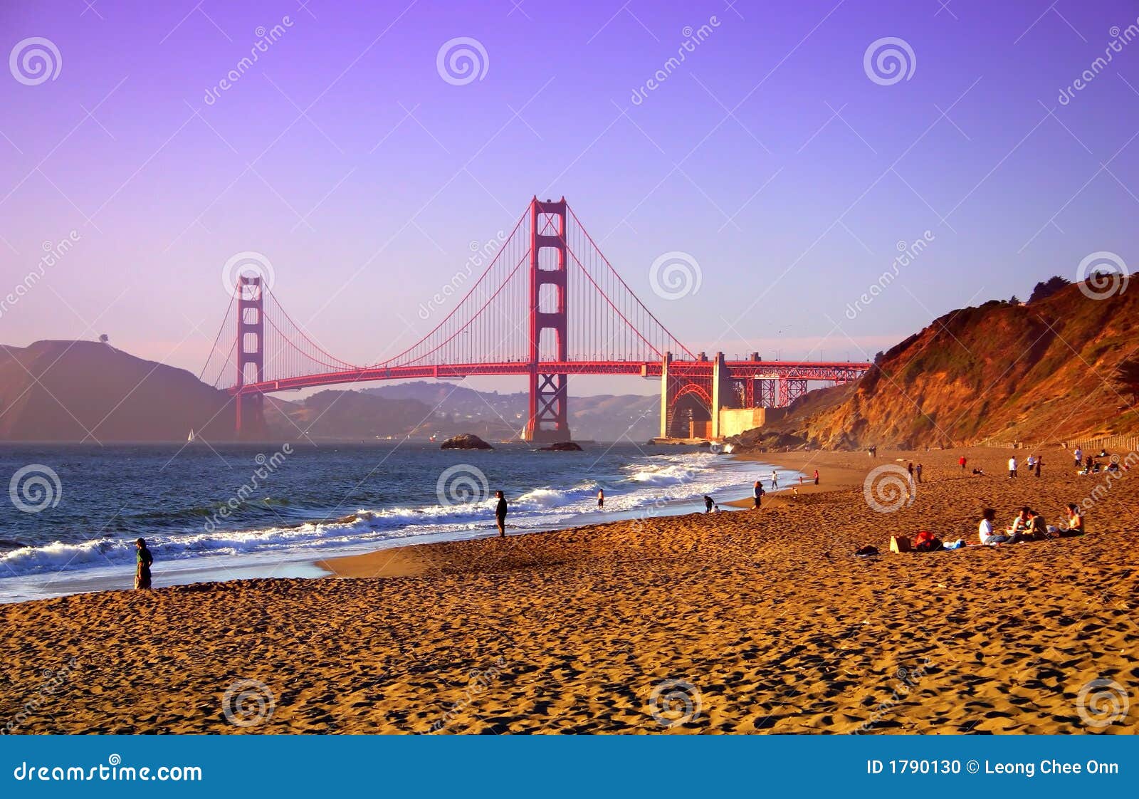 Baker Beach, San Francisco stock photo. Image of beauty 1790130