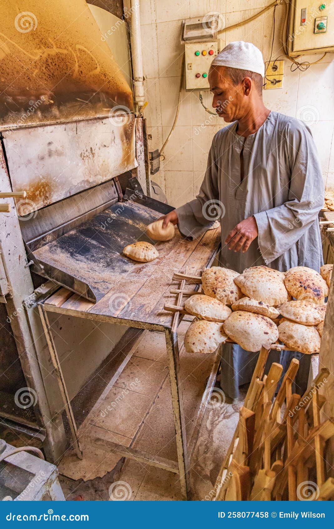 Baker Making Turkish Pita Bread in Tandoor, Clay Oven. Baking Process. Many  Fresh Hot Bread in the Basket. Stock Photo - Image of basket, bread:  133652622