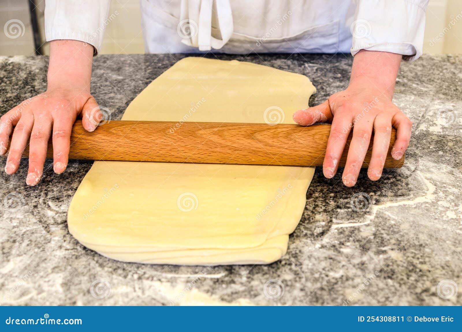 Hand of Baker or Apprentice Baker Preparing Bread Stock Image Image