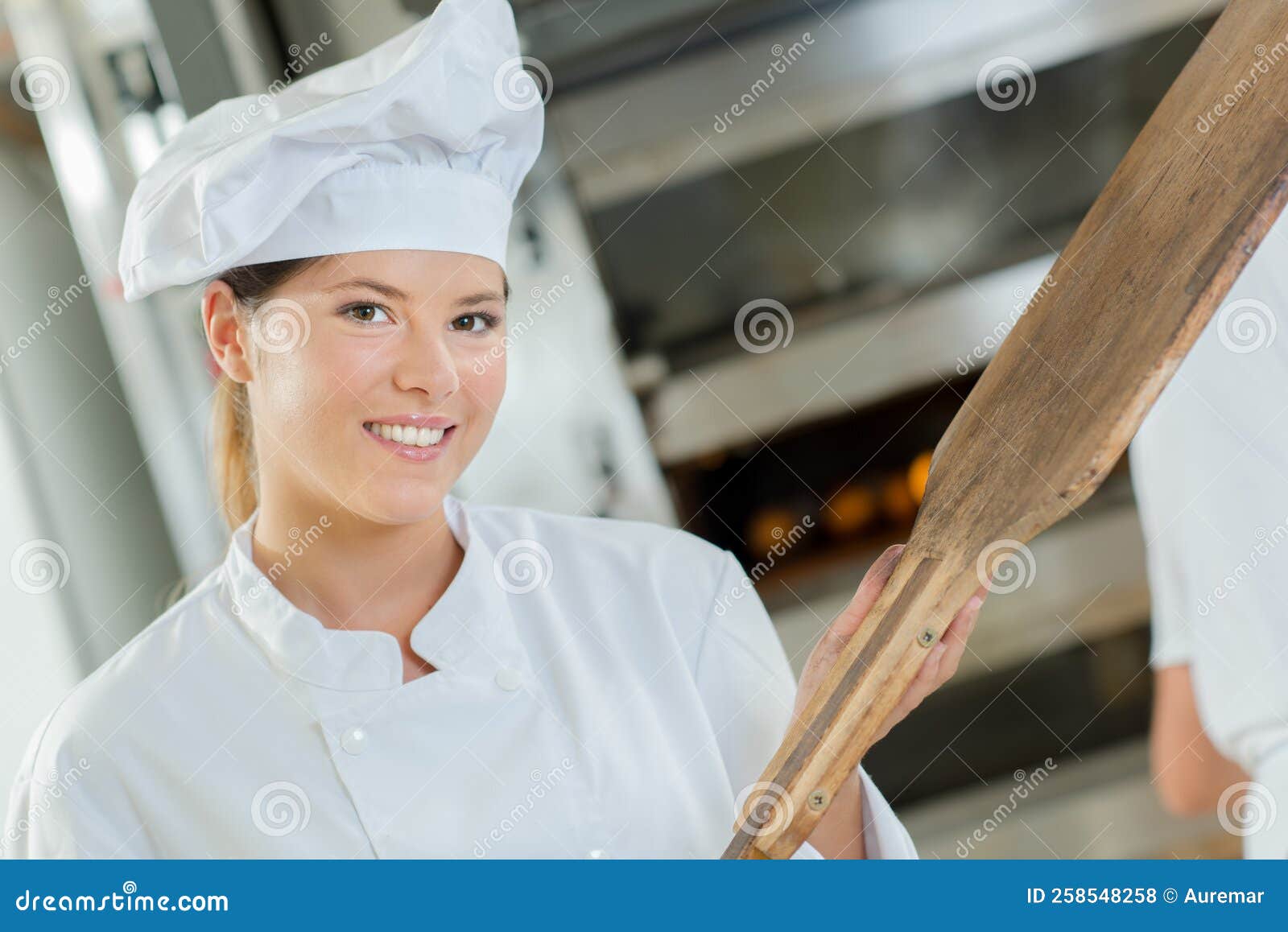Baker with tool stock photo. Image of laborer, girl 258548258