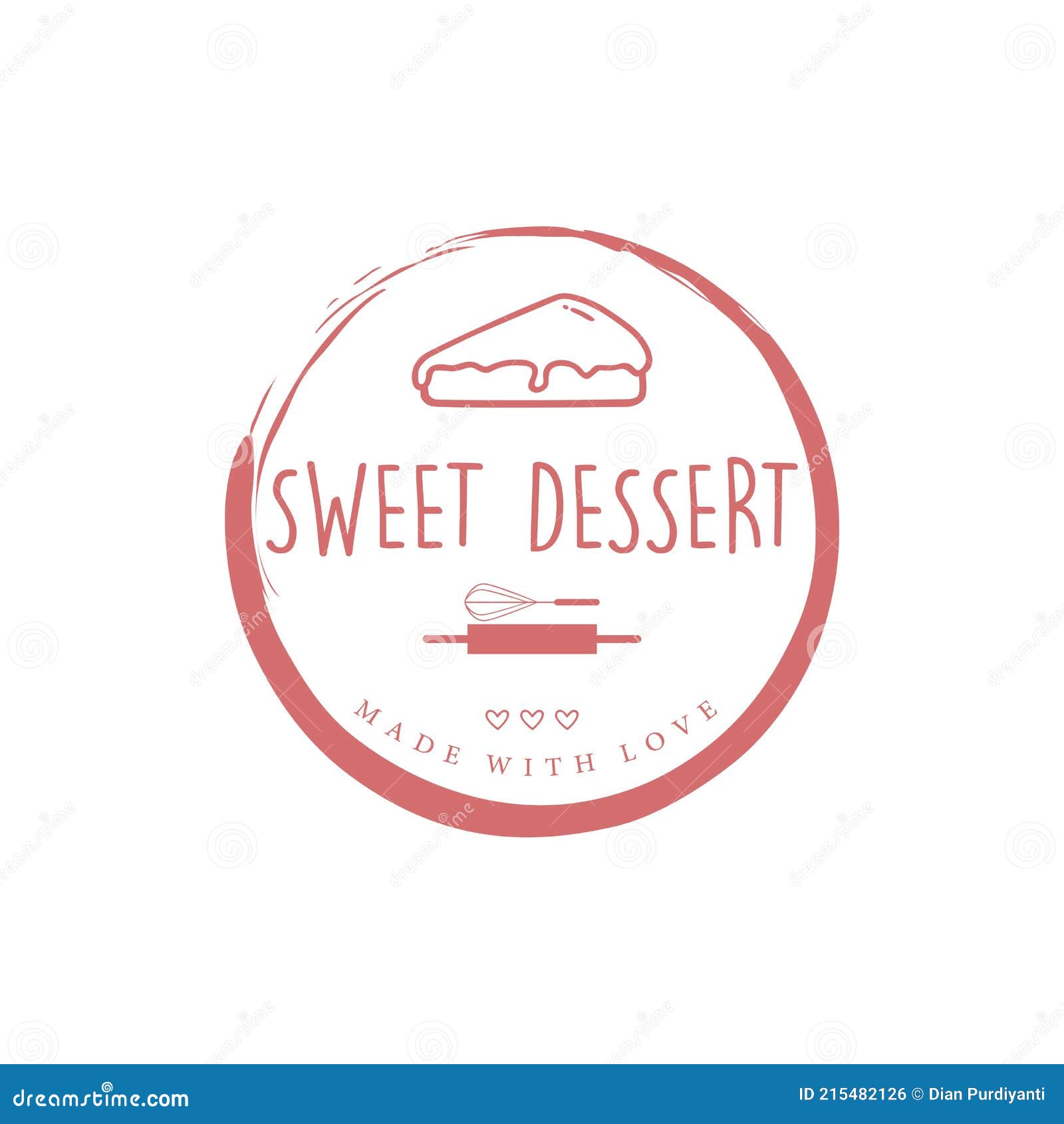 Bakery and Dessert Logo, Zen Bakery Logo, Simple Bakery Logo Vector Stock Vector Illustration