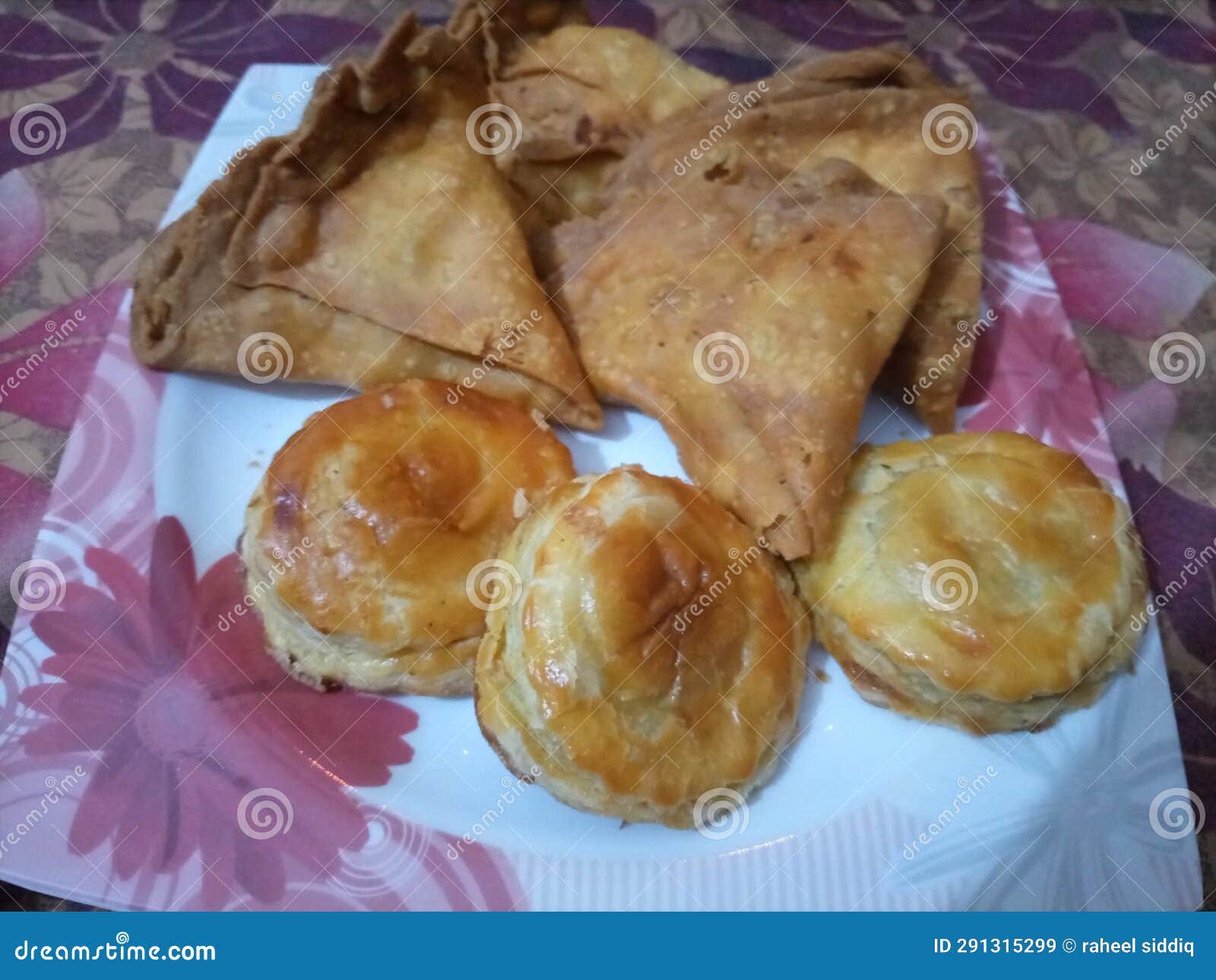 Bakery Fresh Chicken Patties and Samosas Stock Image Image of chicken