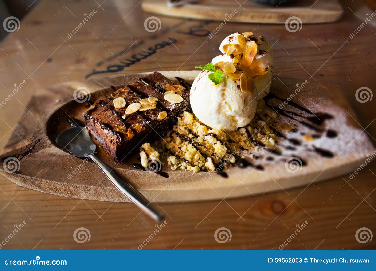 Bakery and Icecream in Wooden Background Stock Image Image of juicy