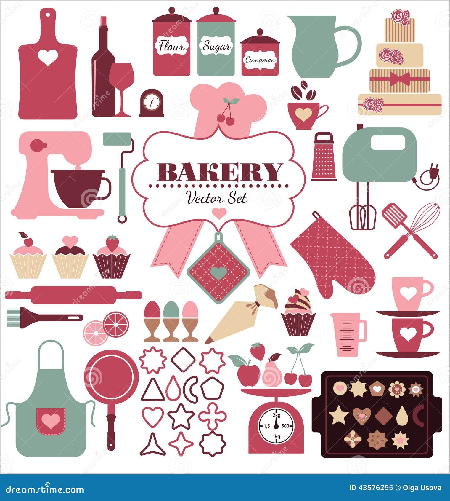 bakery icon set.