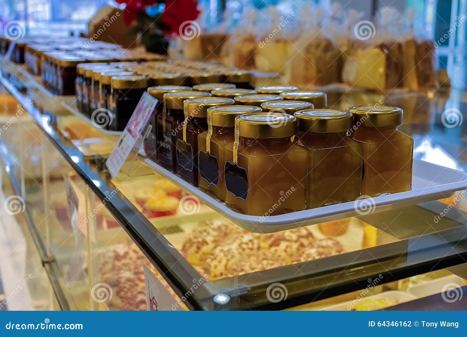 Bakery jams. stock photo. Image of jams, bread, gold 64346162