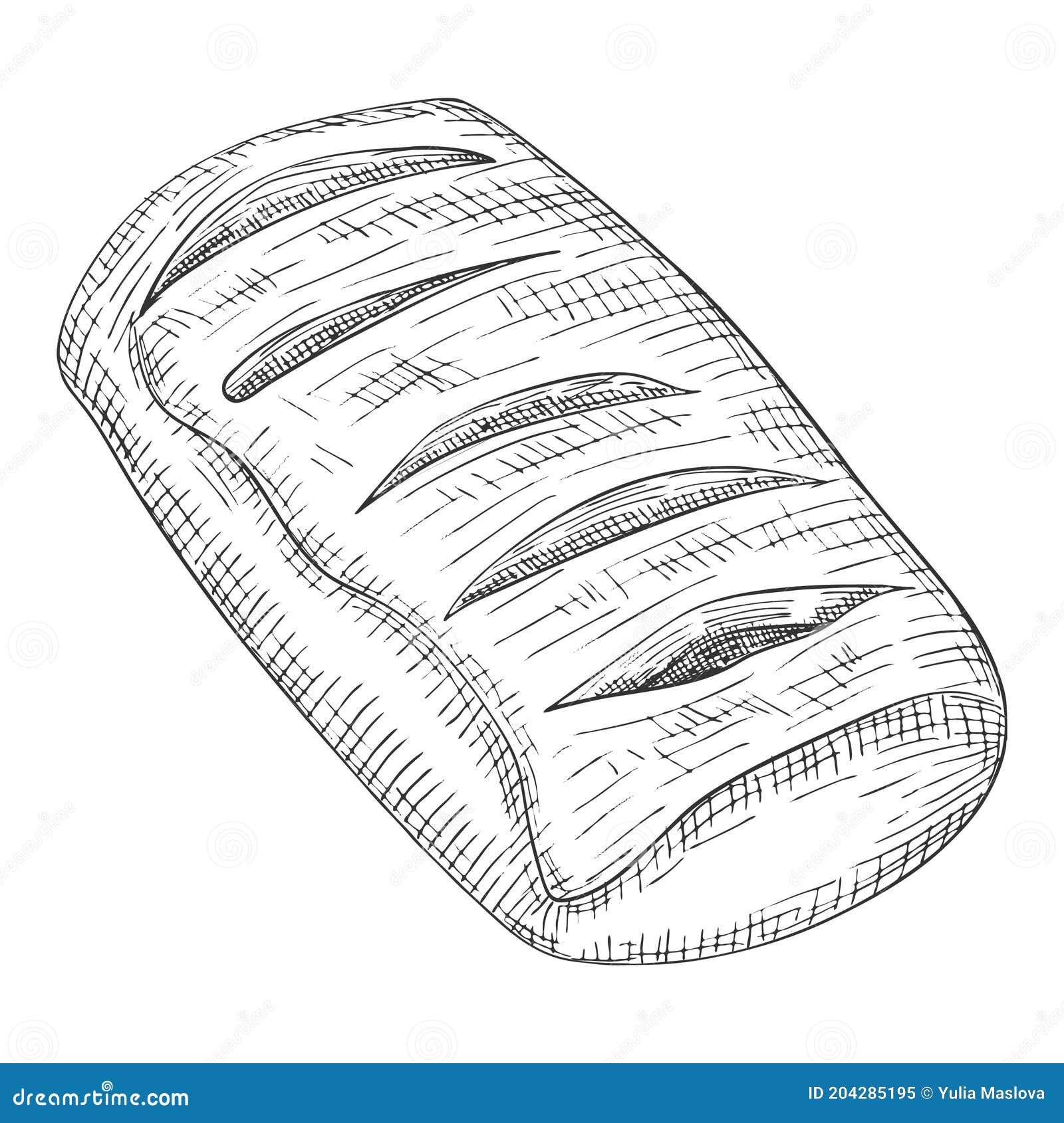 Colored Drawing Banana Bread Bread Vector Stock Vector (Royalty Free)  1496703887 | Shutterstock